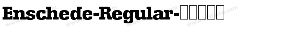 Enschede-Regular字体转换