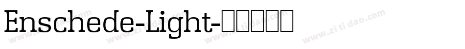 Enschede-Light字体转换