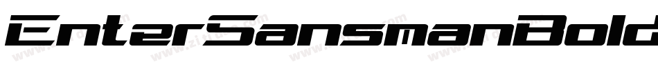 EnterSansmanBoldItalic-Xqoo字体转换