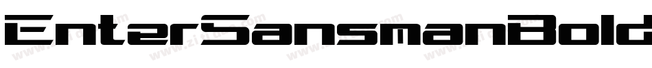 EnterSansmanBoldItalic-Xqoo字体转换