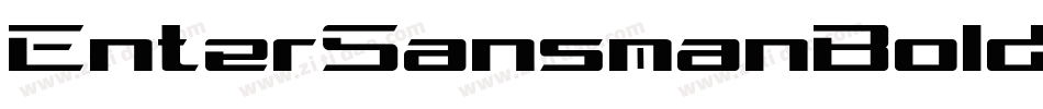 EnterSansmanBoldItalic-Xqoo字体转换