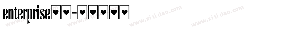 enterprise字体字体转换