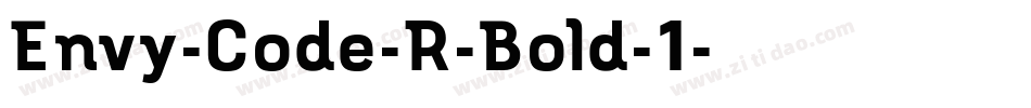 Envy-Code-R-Bold-1字体转换