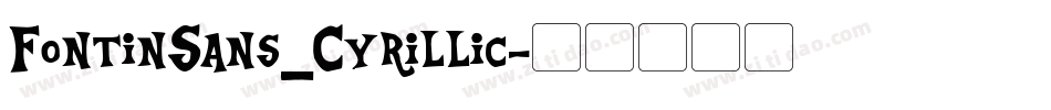 FontinSans_Cyrillic字体转换