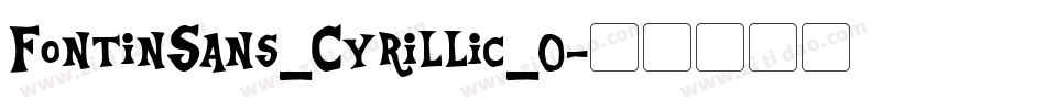 FontinSans_Cyrillic_0字体转换
