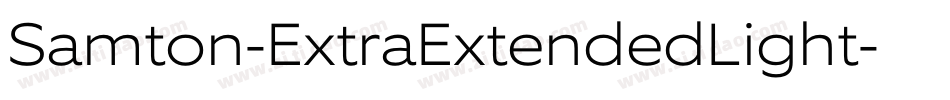 Samton-ExtraExtendedLight字体转换