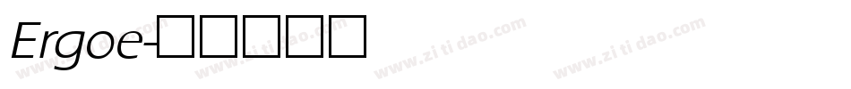 Ergoe字体转换