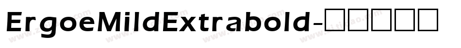 ErgoeMildExtrabold字体转换