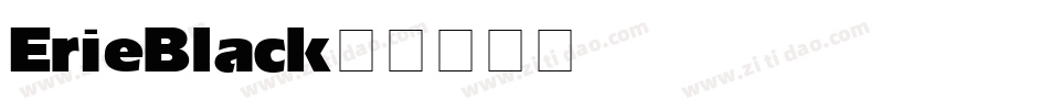 ErieBlack字体转换