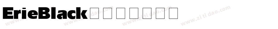 ErieBlack字体字体转换