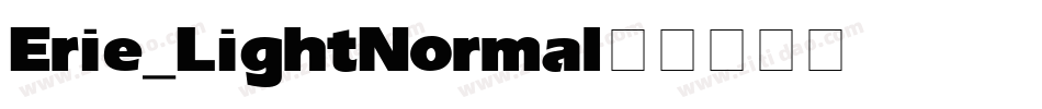 Erie_Light-Normal字体转换