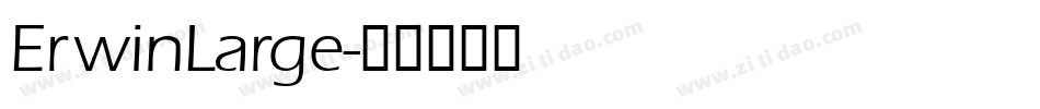 ErwinLarge字体转换