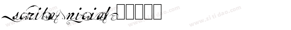 Escrita-Inicial字体转换