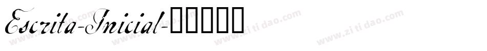Escrita-Inicial字体转换