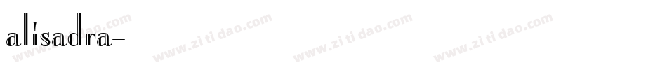 alisadra字体转换