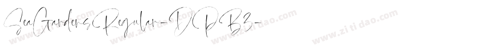 SeaGardensRegular-DPB3字体转换