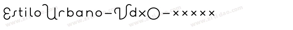 EstiloUrbano-Vdx0字体转换