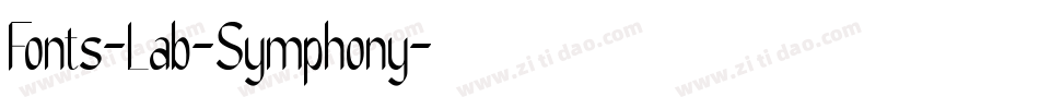 Fonts-Lab-Symphony字体转换