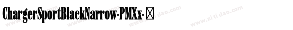ChargerSportBlackNarrow-PMXx字体转换