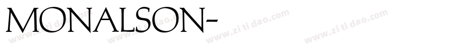 MONALSON字体转换