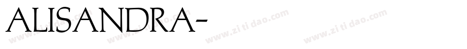 alisandra字体转换