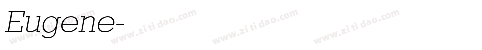 Eugene字体转换