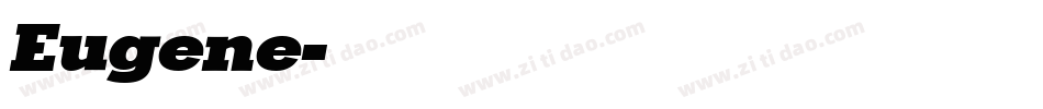 Eugene字体转换