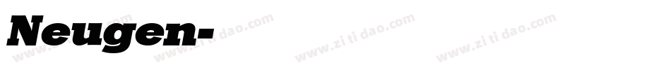 Neugen字体转换