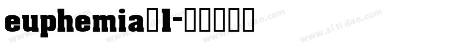euphemia_1字体转换