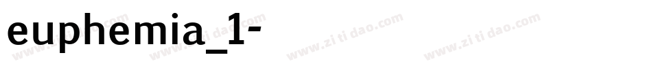 euphemia_1字体转换