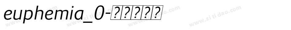 euphemia_0字体转换