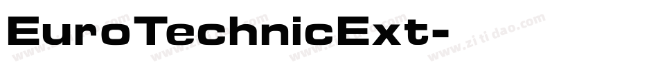 EuroTechnicExt字体转换