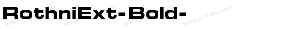 RothniExt-Bold字体转换