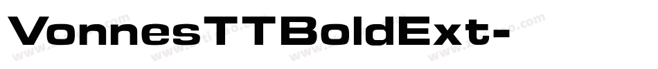 VonnesTTBoldExt字体转换