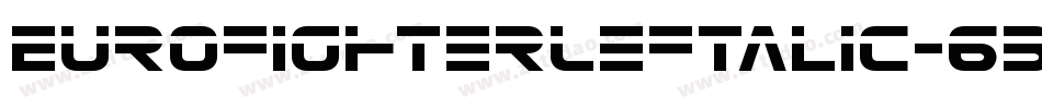 EurofighterLeftalic-63lq字体转换