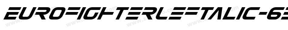 EurofighterLeftalic-63lq字体转换