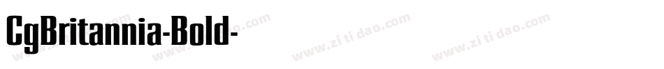 CgBritannia-Bold字体转换