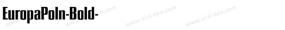 EuropaPoln-Bold字体转换