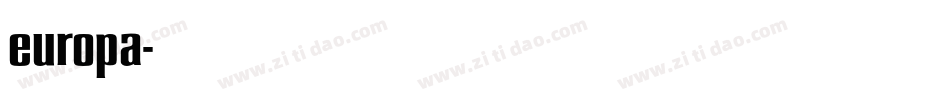 europa字体转换