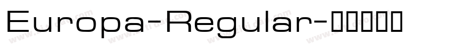 Europa-Regular字体转换