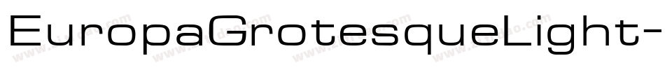 EuropaGrotesqueLight字体转换