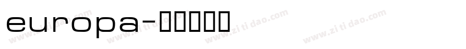 europa字体转换
