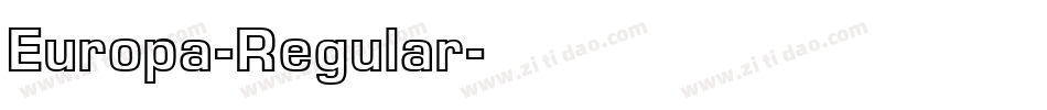 Europa-Regular字体转换
