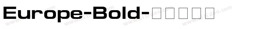 Europe-Bold字体转换