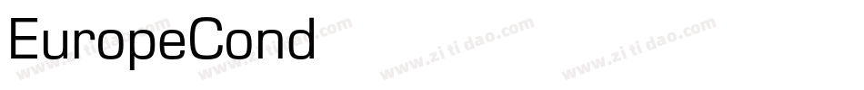 EuropeCond字体转换
