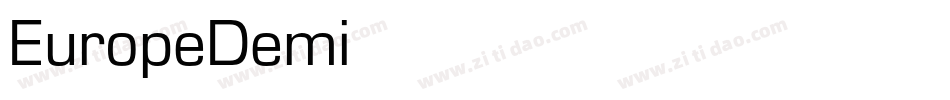 EuropeDemi字体转换