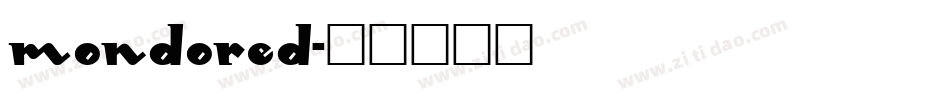 mondored字体转换