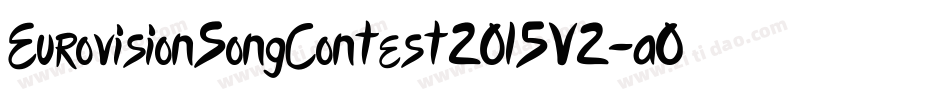 EurovisionSongContest2015V2-aOnE字体转换