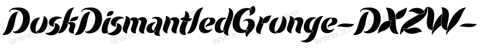 DuskDismantledGrunge-DXZW字体转换