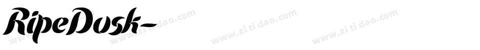 RipeDusk字体转换